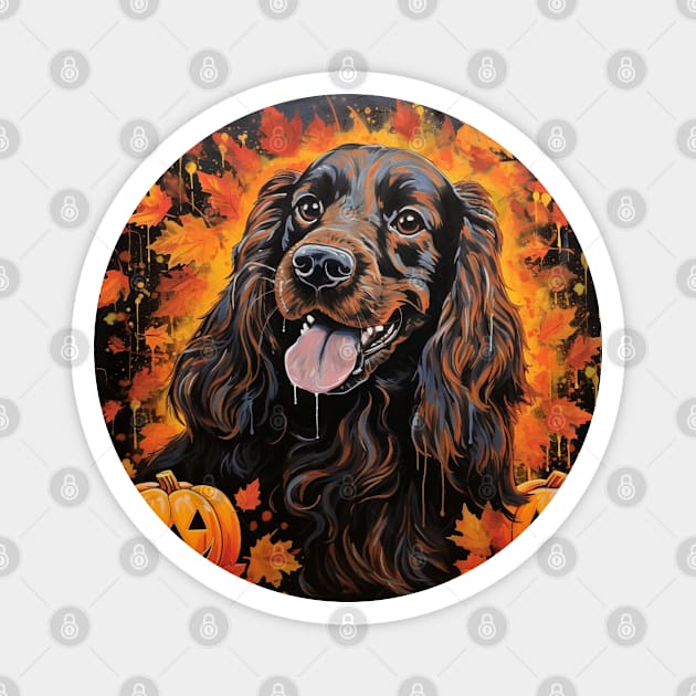 English cocker spaniel Halloween Magnet by NatashaCuteShop